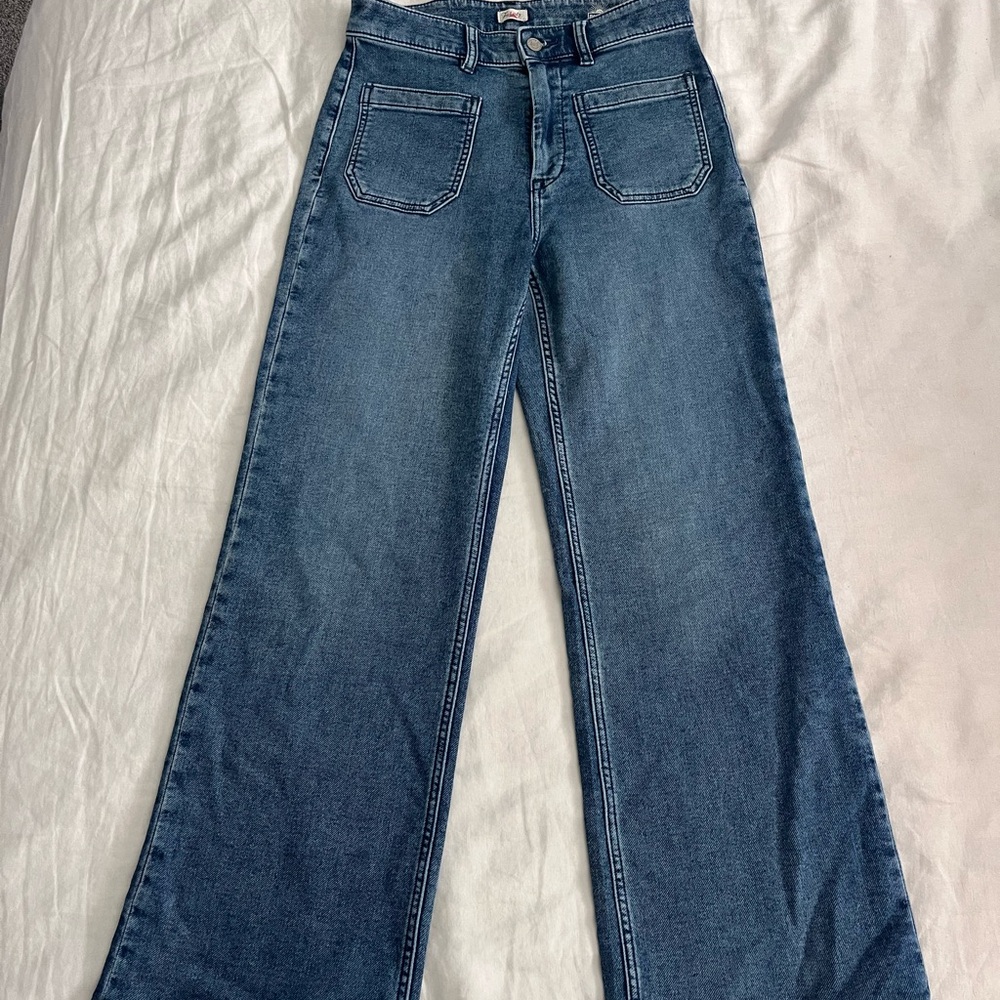 Faherty Blue Flare Women's Jeans